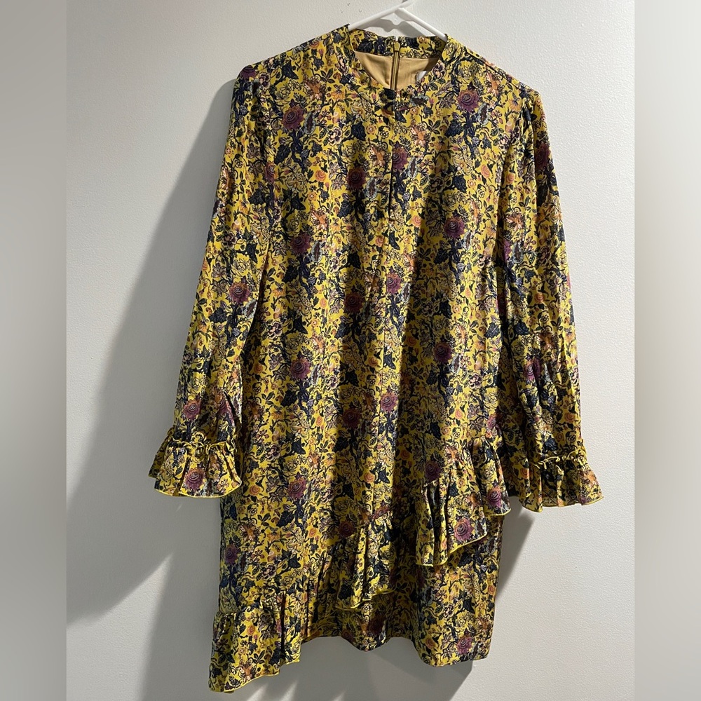 Madewell x Karen Walker Silk Floral Loretta Dress, Size 6, EUC